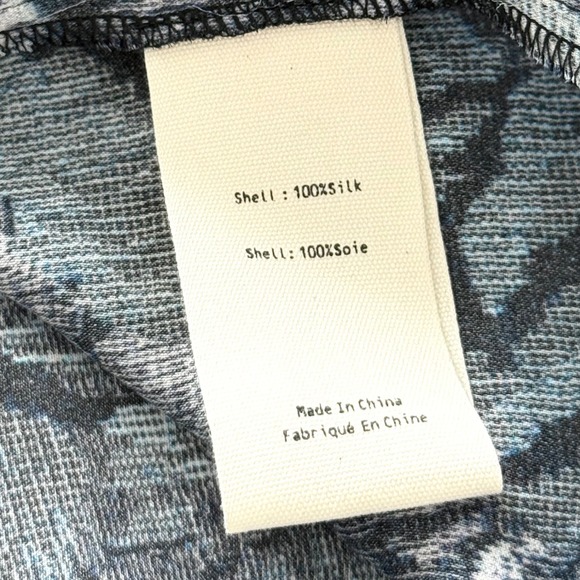 NWT L'AGENCE Nina Silk Blouse L - Picture 10 of 10